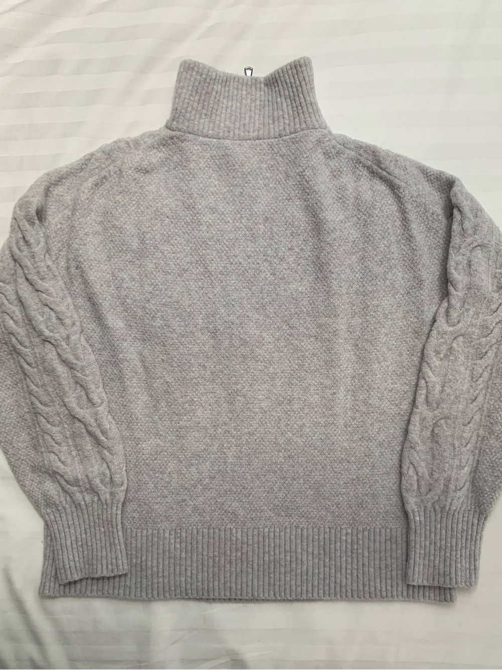 J.Crew Cable-Knit Half-Zip Sweater in Supersoft Yarn, medium - Picture 5 of 7